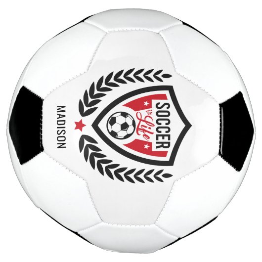 Aangepaste naam Voetbal Logo voetbal (Gedraaid)