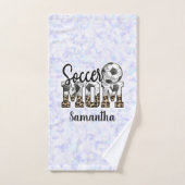 Aangepaste naam Voetbal Mam | MOEDERDAG Bad Handdoek (Handdoek)