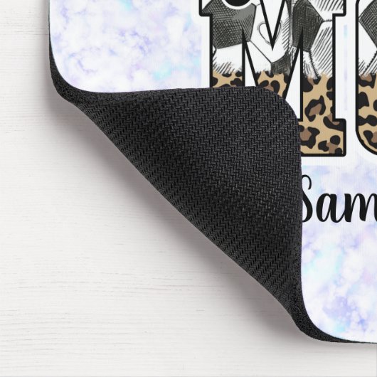 Aangepaste naam Voetbal Mam | MOEDERDAG Muismat (Hoek)