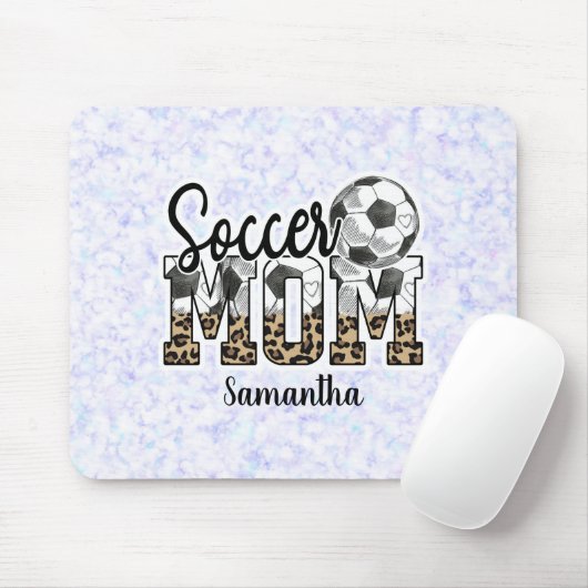 Aangepaste naam Voetbal Mam | MOEDERDAG Muismat (Met muis)