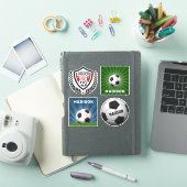 Aangepaste naam Voetbal stickers (iPad Cover)