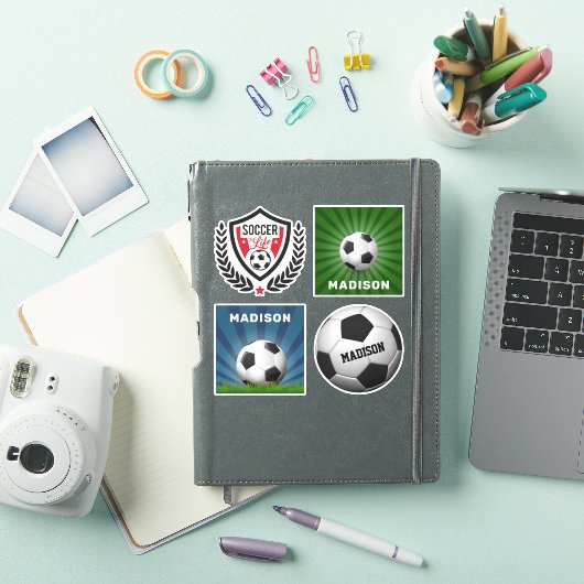 Aangepaste naam Voetbal stickers (iPad Cover)