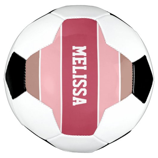 Aangepaste naam voetbal stripes Pattern (Gedraaid)