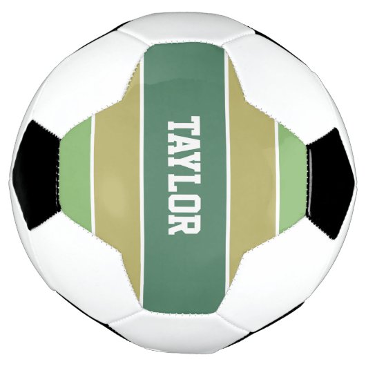 Aangepaste naam voetbal stripes Pattern (Gedraaid)