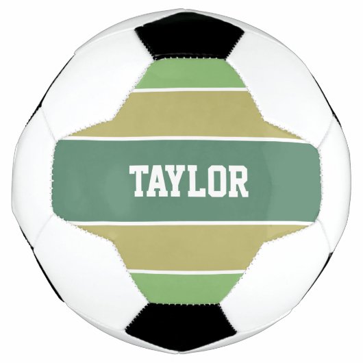 Aangepaste naam voetbal stripes Pattern (Voorkant)
