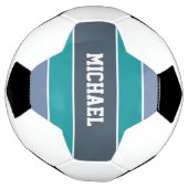 Aangepaste naam voetbal stripes Pattern (Gedraaid)