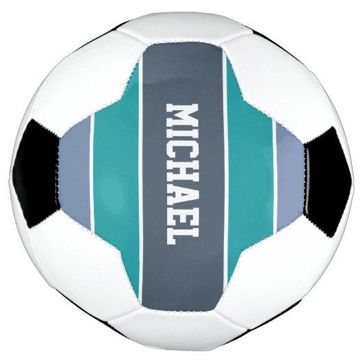 Aangepaste naam voetbal stripes Pattern (Gedraaid)