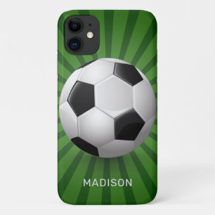 Aangepaste naam Voetbal telefoongesprekken Case-Mate iPhone Case