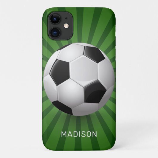 Aangepaste naam Voetbal telefoongesprekken Case-Mate iPhone Case (Achterkant)