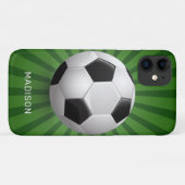 Aangepaste naam Voetbal telefoongesprekken Case-Mate iPhone Case (Achterkant (horizontaal))