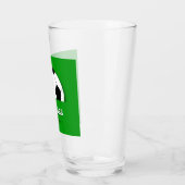 Aangepaste naam Voetbal, voetbalfan feest /sport Glas (Links)