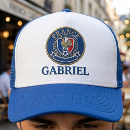 Aangepaste naam voetbalfans voetbal crest trucker pet