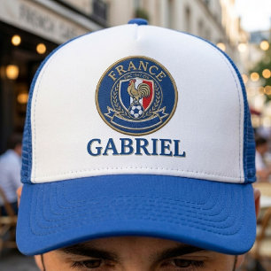 Aangepaste naam voetbalfans voetbal crest trucker pet