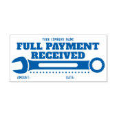 Aangepaste naam Volledige betaling Bedankt! WRENCH Zelfinktende Stempel (Design)