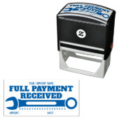 Aangepaste naam Volledige betaling Bedankt! WRENCH Zelfinktende Stempel (In situ)