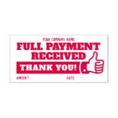 Aangepaste naam Volledige betaling THUMBS-UP Zelfinktende Stempel (Design)