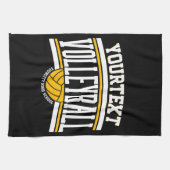 Aangepaste NAAM Volleybal Speler School Team Theedoek (Horizontaal)