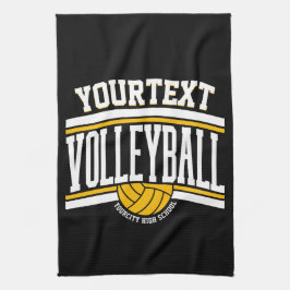 Aangepaste NAAM Volleybal Speler School Team Theedoek