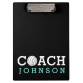 Aangepaste naam Volleyball Coach Klembord (Voorkant)
