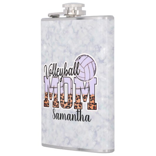 Aangepaste naam Volleyball mama | MOEDERDAG Heupfles (Links)