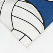 Aangepaste naam Volleyball Navy Fleece Blanket Deken (Hoek)