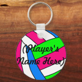 Aangepaste naam Volleyball-Sleutelhanger Sleutelhanger (Voorkant)