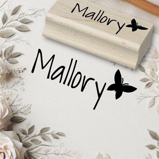 Aangepaste naam voor aangepaste automatische vlind rubberstempel