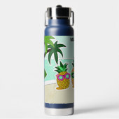 Aangepaste naam voor ananassen van kool-beach waterfles (Voorkant)