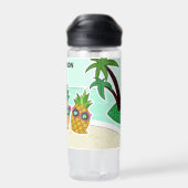 Aangepaste naam voor ananassen van kool-beach waterfles (Achterkant)