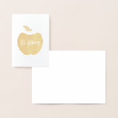 Aangepaste naam voor appelen folie kaarten (Display)