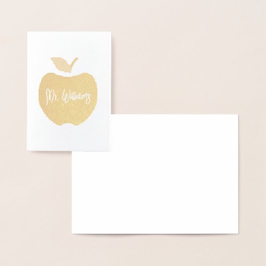 Aangepaste naam voor appelen folie kaarten (Display)