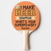 Aangepaste naam voor Beer Superpower Tafeltennisbatje (Voorkant)