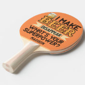 Aangepaste naam voor Beer Superpower Tafeltennisbatje (Voorkant Gekanteld)