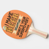 Aangepaste naam voor Beer Superpower Tafeltennisbatje (Zijkant)