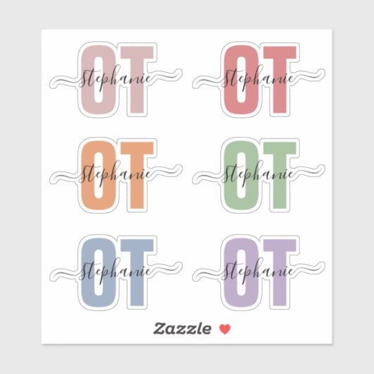 Aangepaste naam voor beroepsethandelaar sticker (Vel)