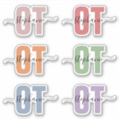 Aangepaste naam voor beroepsethandelaar sticker (Voorkant)