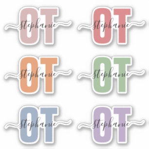 Aangepaste naam voor beroepsethandelaar sticker