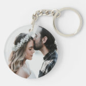 Aangepaste naam voor bestekken Fotokalligrafie Sleutelhanger (Achterkant)