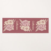 Aangepaste naam voor bloem-illustratie yoga mat (Voorkant (horizontaal))
