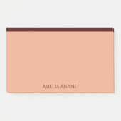Aangepaste naam voor Blush Pink & Dark Red Typogra Post-it® Notes (Voorkant)