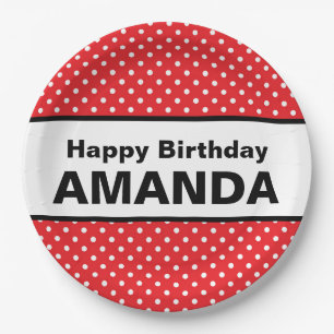 Aangepaste naam voor Borden met mijnmuis geïnspir Papieren Bordje