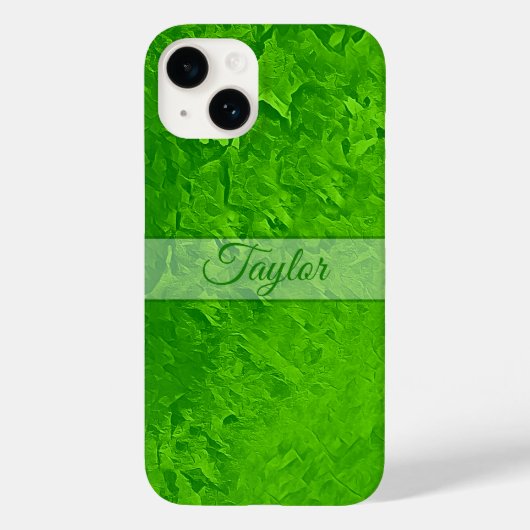 Aangepaste naam voor Bright Groen Case-Mate iPhone Case (Achterkant)
