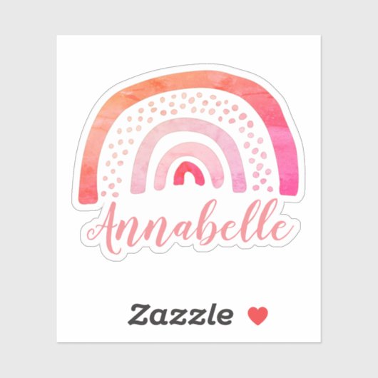 Aangepaste naam voor BrightStor Rainbow Sticker (Vel)