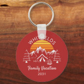 Aangepaste naam voor Camping Vacking van de Famili Sleutelhanger (Voorkant)