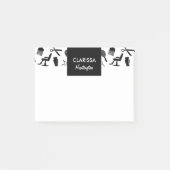 Aangepaste naam voor Chic Hair Stylist Patroon Post-it® Notes (Voorkant)