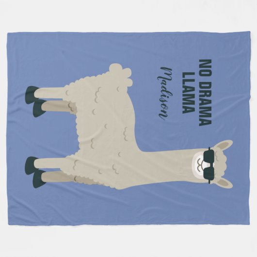 Aangepaste naam voor Cool Llama en dekens voor kle (Voorkant (Horizontaal))