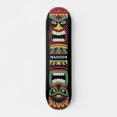 Aangepaste naam voor Cool Tiki Totem Persoonlijk Skateboard (Voorkant)