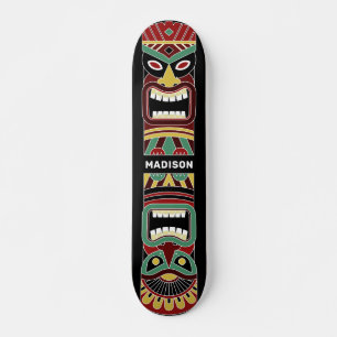 Aangepaste naam voor Cool Tiki Totem Persoonlijk Skateboard