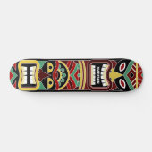 Aangepaste naam voor Cool Tiki Totem Persoonlijk Skateboard (Horizontaal)