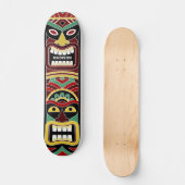Aangepaste naam voor Cool Tiki Totem Persoonlijk Skateboard (Voorkant)